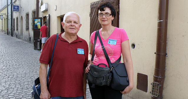 Borys Dragin (Dziennik Kijowski) i Larysa Wermińska (Mozaika Berdyczowska) w Tarnowie